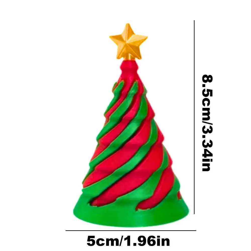 Impossible Cone Spiral Toy 3D Printed Christmas Tree Toys Desktop Spiral Cone Stress Relief Desk Toy For Kids Adults Sensory