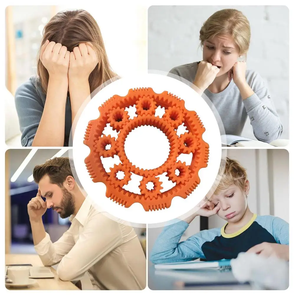 3D Printed Gear Fidget Gear Spin Toy 3D Printed Fidget Gear Stress Relief Toy Sensory Toy For Kids And Adults