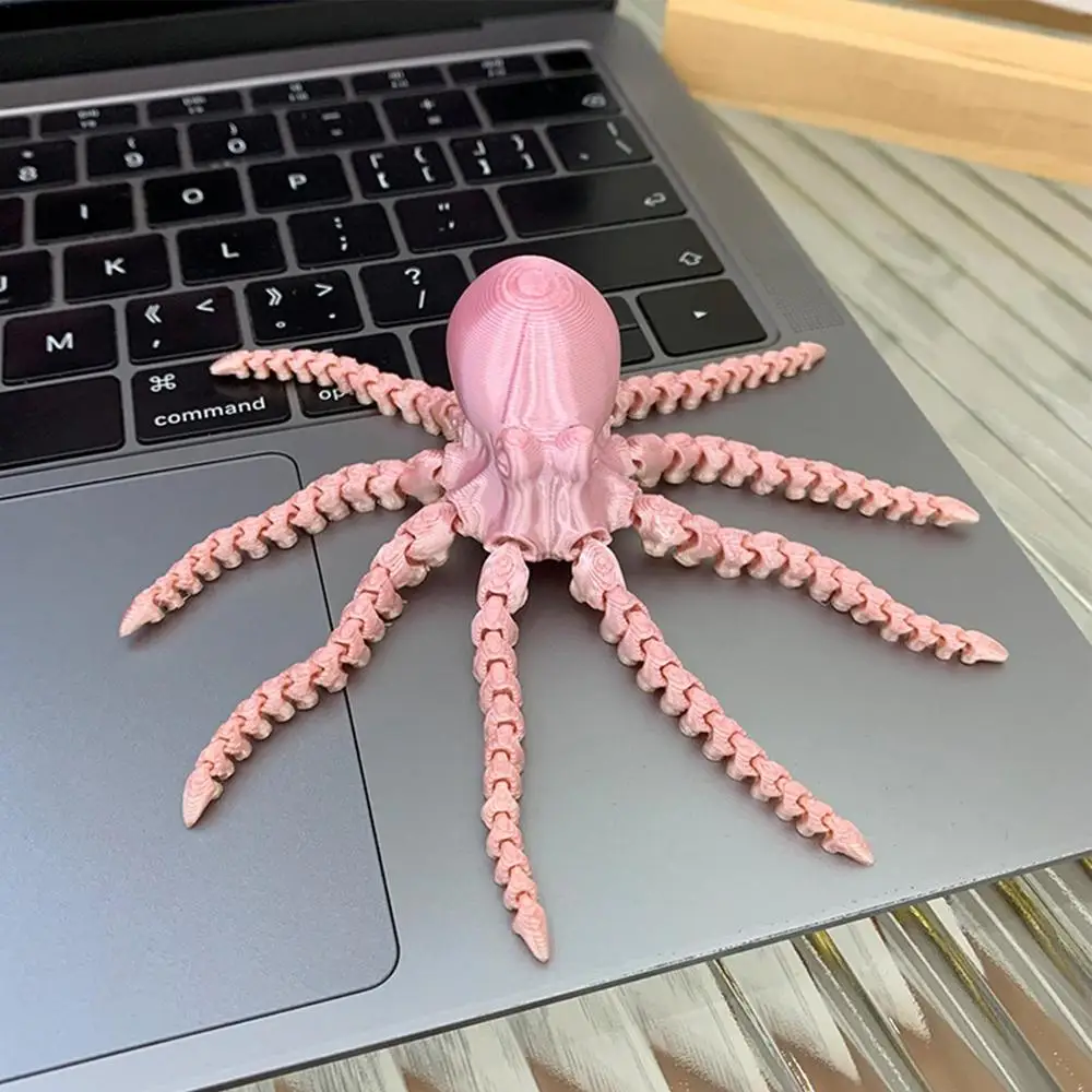 3D Printed Toys Funny Fidget Toys for Kids Planet Octopus Stress Relief Toy Decorative Desk Toys for Kids and Adults