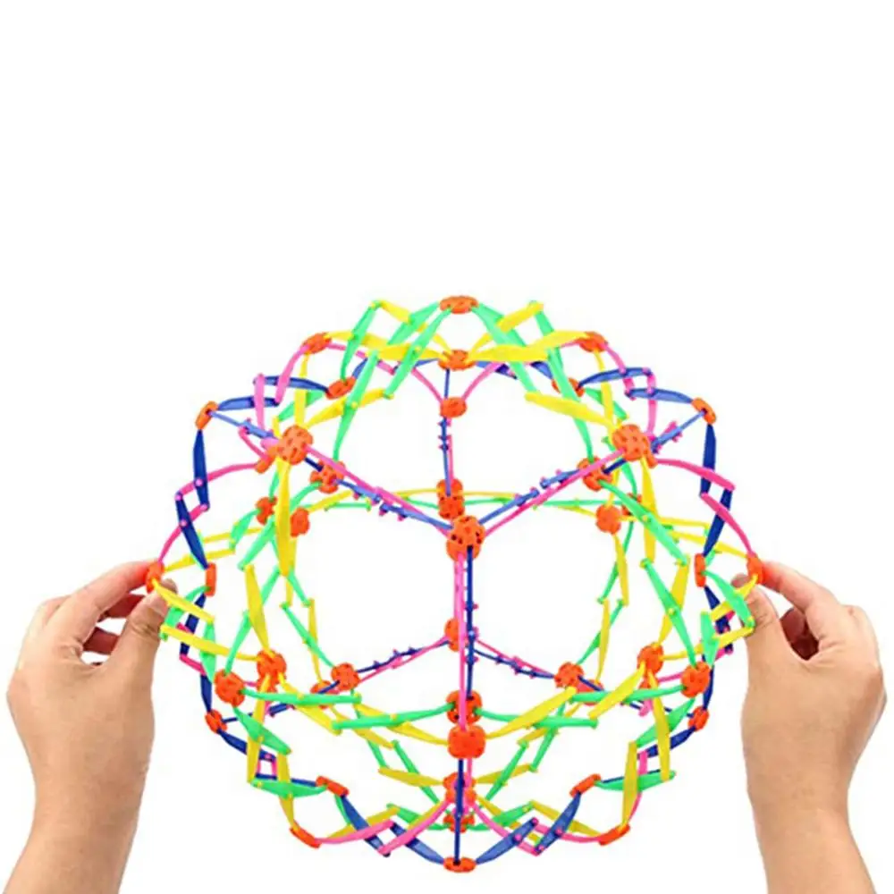 Colorful Iatable Ball Expandable Magic Ball Stress Relief Toys Expandable Breathing Ball Toy Sphere Anxiety Toys