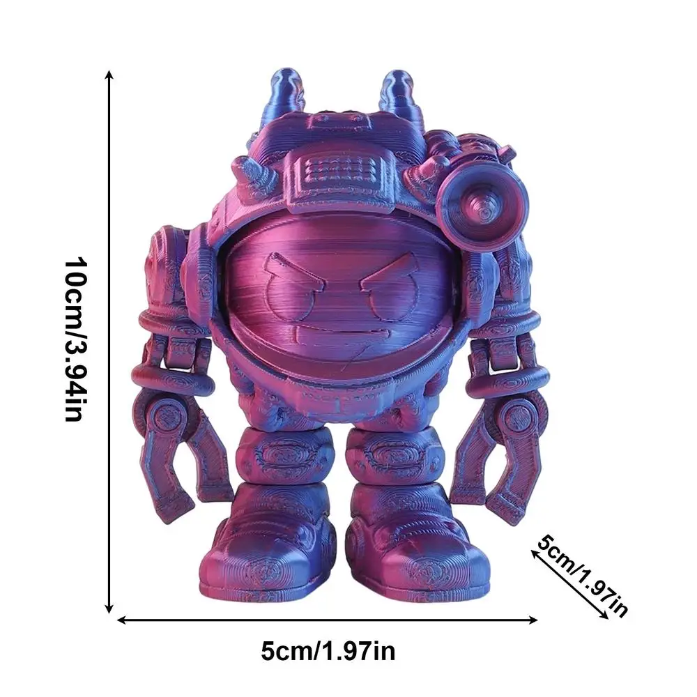 3D Printed Astronaut Toy Articulating Joints Stress Relief 3D Printed Toy Astronaut Figure Toys Stress Relief 3D Printed Toy