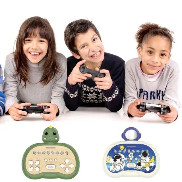 Hand Held Games Adults Light Up Game Sensory Toys Handheld Games Fidget Controller With Music Light Fidget Toys For Parent-Child - Image 2