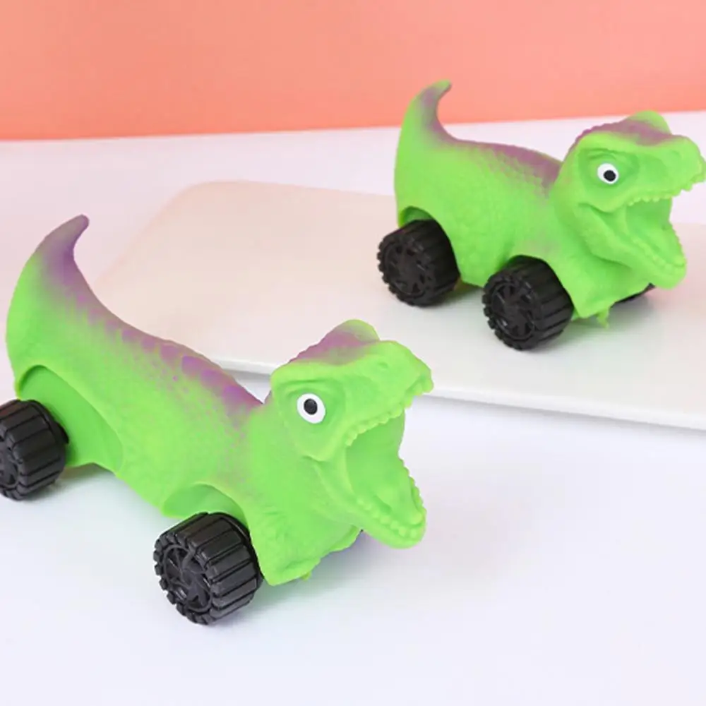 Squish Toys Cute Dinosaur Car Anti-Stress Toy Bumper Car Toys Slow Rebound Sensory Fidget Stress Relief Pinch Toys Squeezing