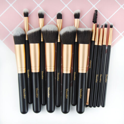 14pcs Makeup Brush Set Pro Eyeshadow Foundation Powder Blush Lip Brushes Tools