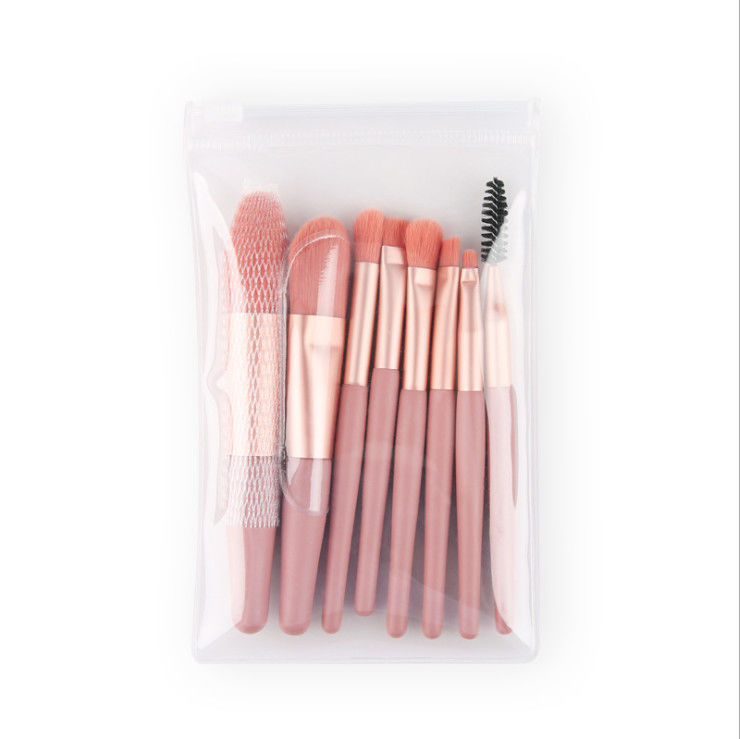 8Pcs Makeup Brushes Pro Pink Brush Set Powder EyeShadow Blending Eyeliner Eyelash Eyebrow Make Up Beauty Cosmestic Brushes