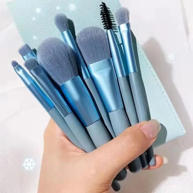 8Pcs Makeup Brushes Pro Pink Brush Set Powder EyeShadow Blending Eyeliner Eyelash Eyebrow Make Up Beauty Cosmestic Brushes - Image 5