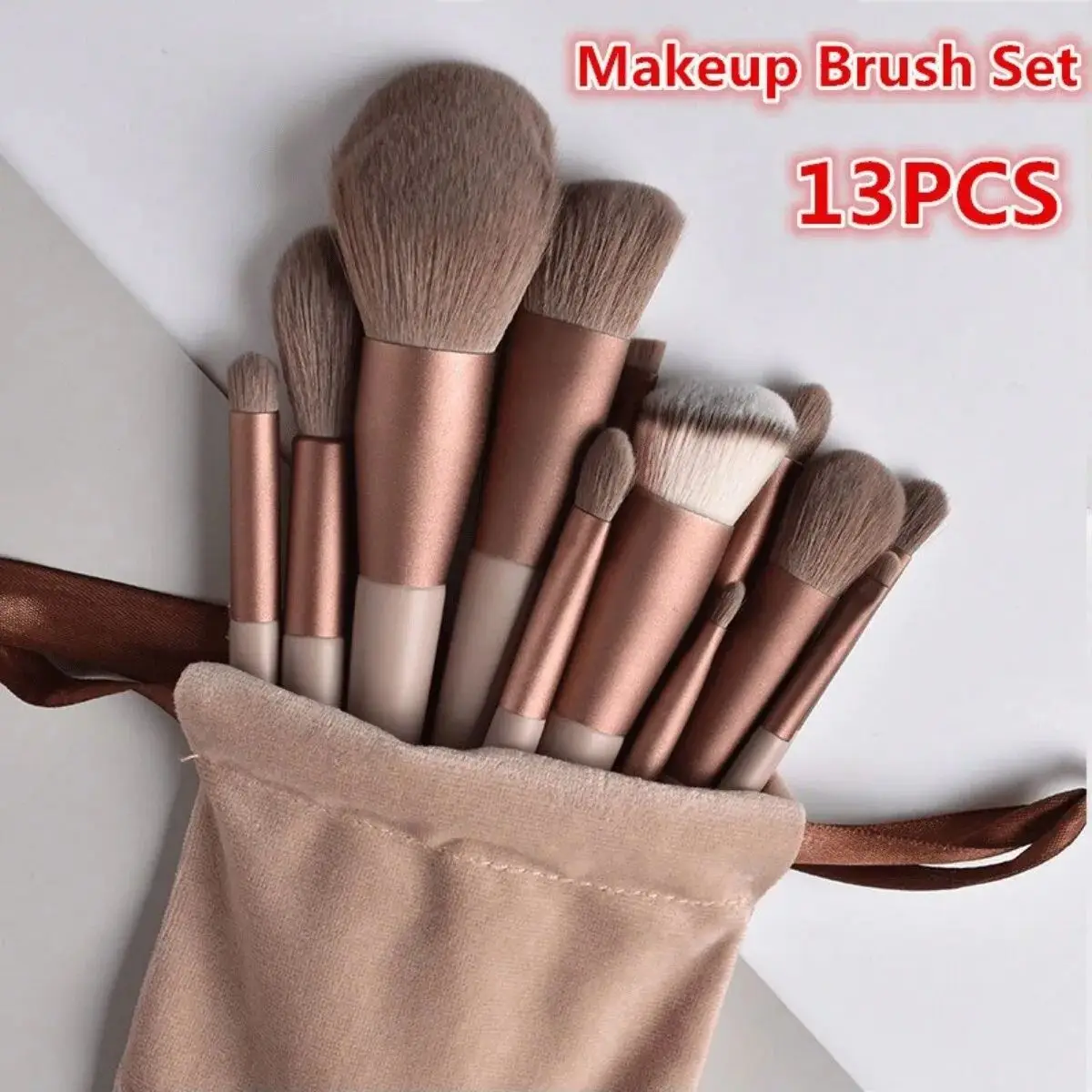 13pcs Professional Makeup Brush Set Soft Fur Beauty Eye Shadow Foundation Blush Cosmetic Brushes