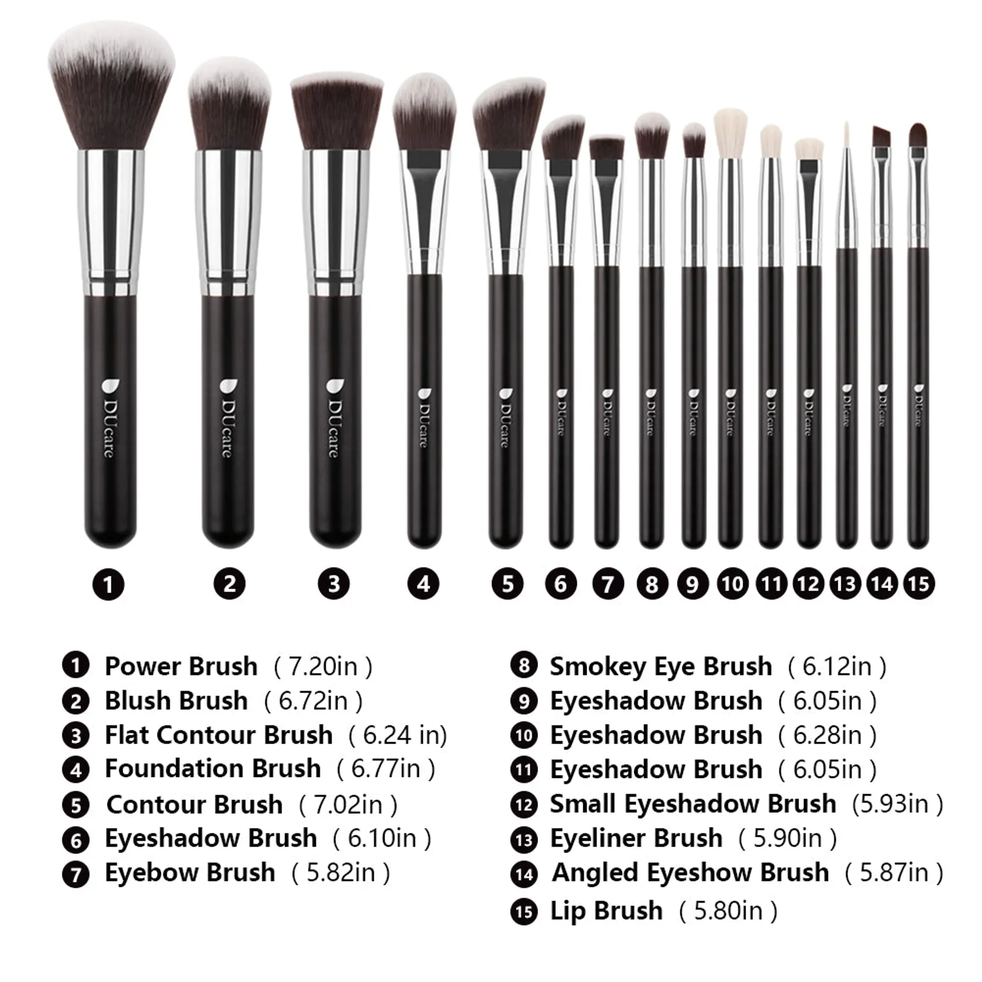 DUcare Professional Makeup Brush Set 10-32Pc Brushes Makeup Kit Synthetic Hair Foundation Power Eyeshadows Blending Beauty Tools