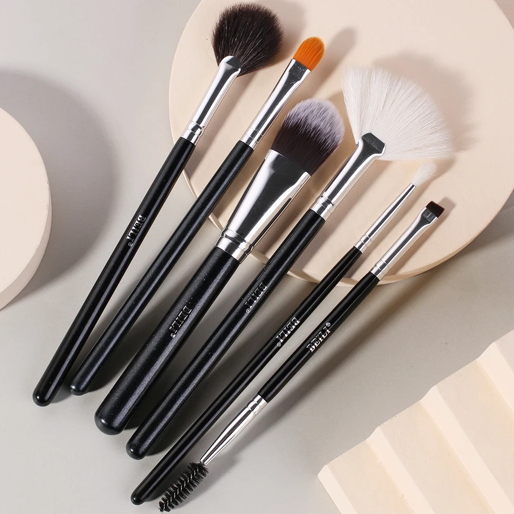 BEILI Goat Makeup Brush Set Eyeshadow Makeup Brushes Professional Foundation Blending Eyebrow Fan Blush brosse maquiagens