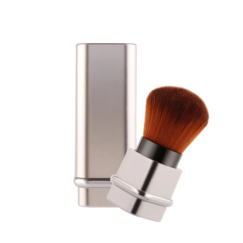 1PC Gold Silver Adjustable Blush Makeup Brush Retractable Portable Foundation Shadow Face Highlighter Telescopic Cosmetic Tools