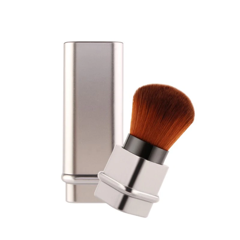 1PC Gold Silver Adjustable Blush Makeup Brush Retractable Portable Foundation Shadow Face Highlighter Telescopic Cosmetic Tools