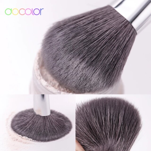 Docolor 25Pcs Makeup Brushes Set Professional Natural Hair Foundation Powder Blush Eyeshadow Face Blending Make up Brushes - Image 3