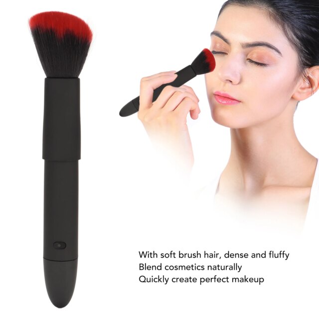 Rechargeable Makeup Brush Electric Makeup Brush 10 Gears Rechargeable Adjustable Multifunctional Waterproof Blush Brush - Image 3