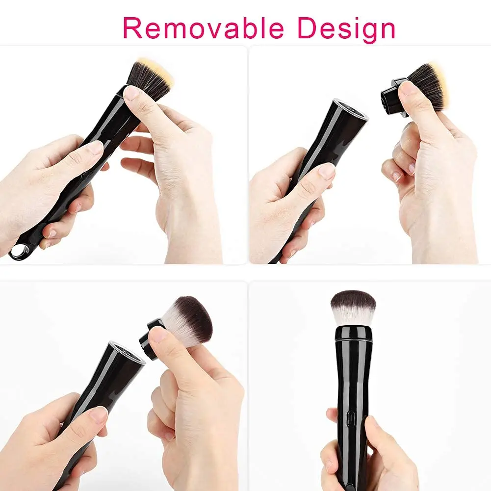 Personalized Beauty Brush Fast Blender High speed Set Foundation Brush Beauty Mushroom Head  Makeup Tool Electric Powder Brushes