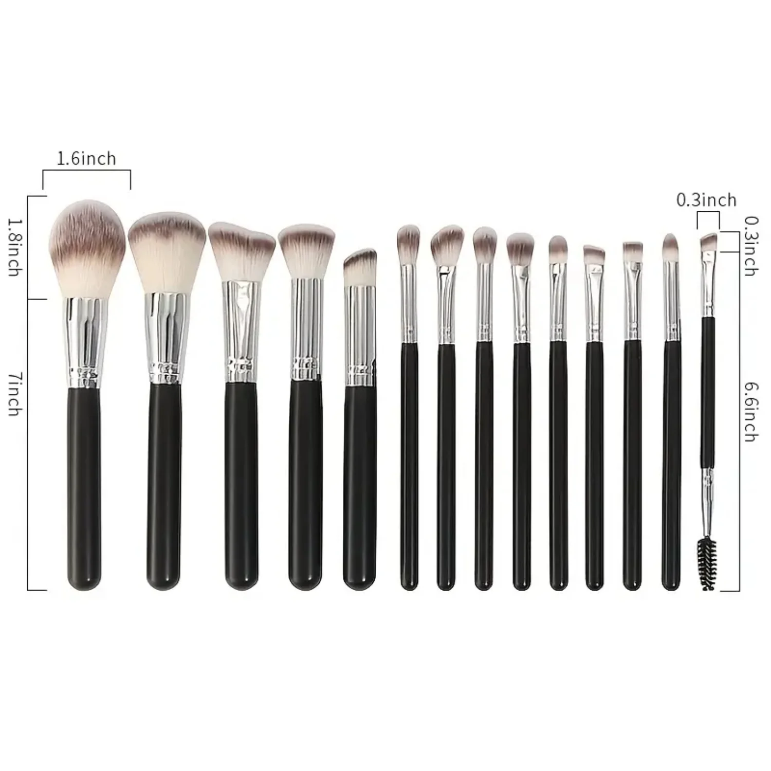 Complete 14PCS Makeup Brush Set for Perfect Power Blusher, Eyeshadow, Highlight & Bronzer Application Bronzers High end makeup