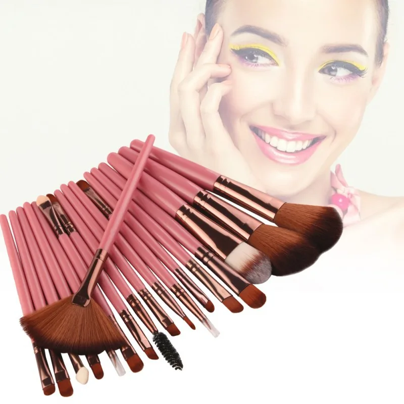 18pcs Makeup Brushes Set For Woman Professional Powder Foundation Blush Eyeshadow Eyeliner Lip Beauty Brushes Kit