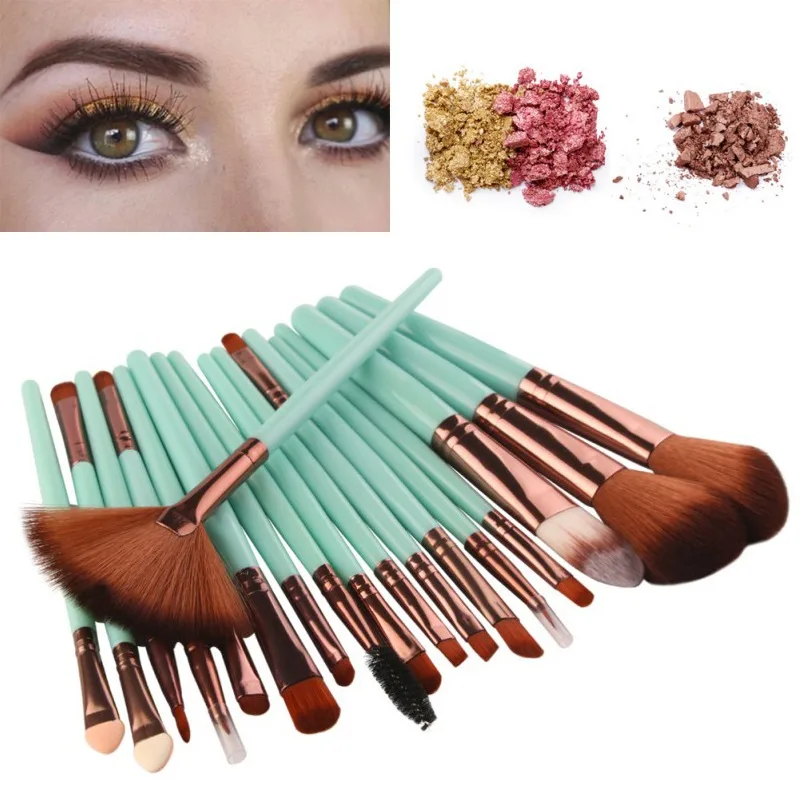 18pcs Makeup Brushes Set For Woman Professional Powder Foundation Blush Eyeshadow Eyeliner Lip Beauty Brushes Kit