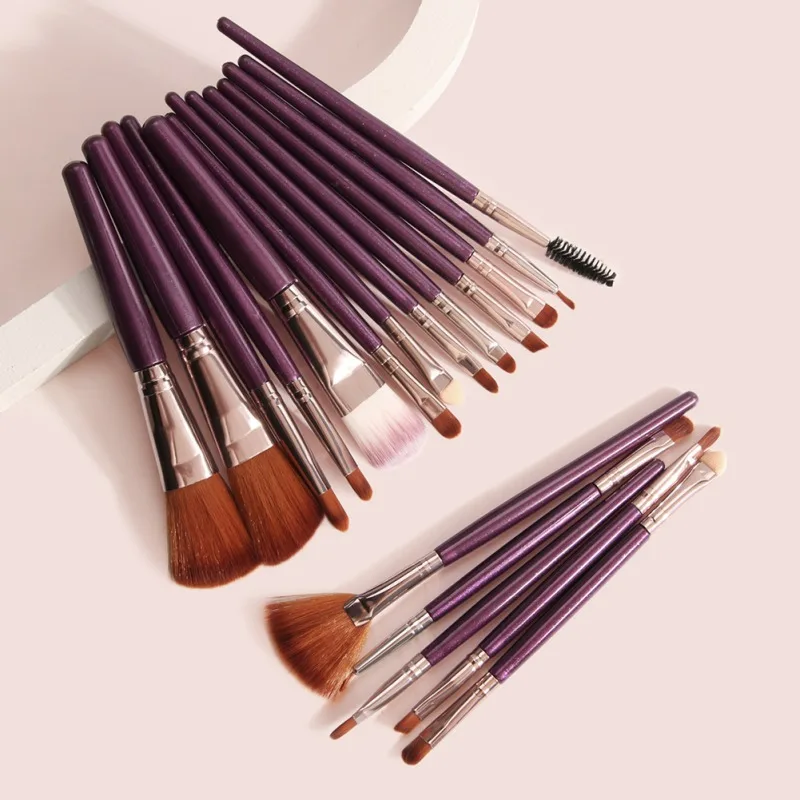 18pcs Makeup Brushes Set For Woman Professional Powder Foundation Blush Eyeshadow Eyeliner Lip Beauty Brushes Kit