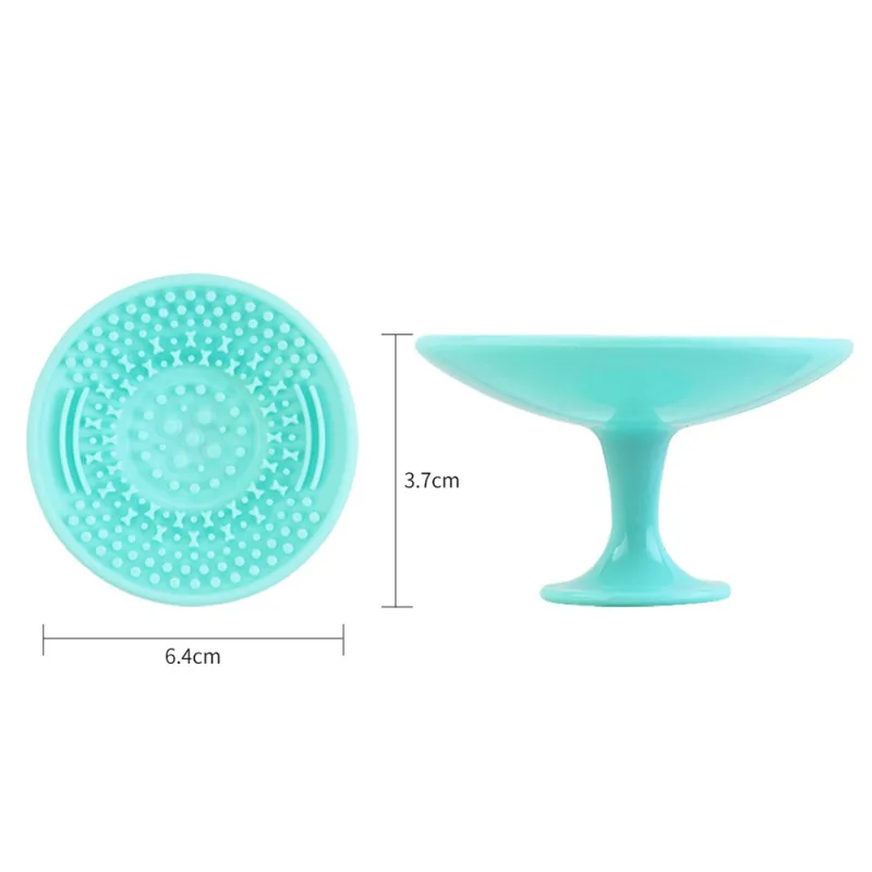 1PC Solid Finger Holder Silicone Makeup Brushes Cleaning Mat Pads Cosmetic with Suction Cups Beauty Health Tools Easy to Wash