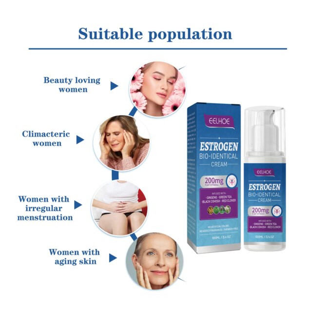 Eelhoe Menopausal Estrogen Cream Soothing Cream Care Cream To Reduce Women's Menopausal Fatigue Mood Swings Care Cream - Image 4