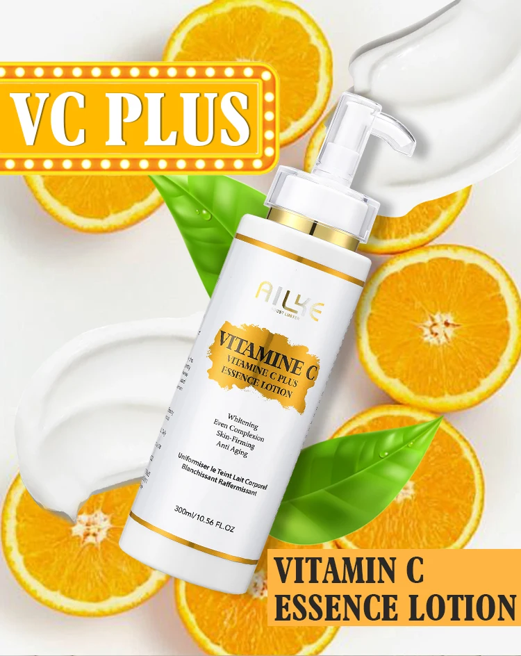 AILKE Vitamin C Skin Care Kit, With Lightening Body Lotion, Even Skin Tone Cream, Whitening Serum, Brightening Soap