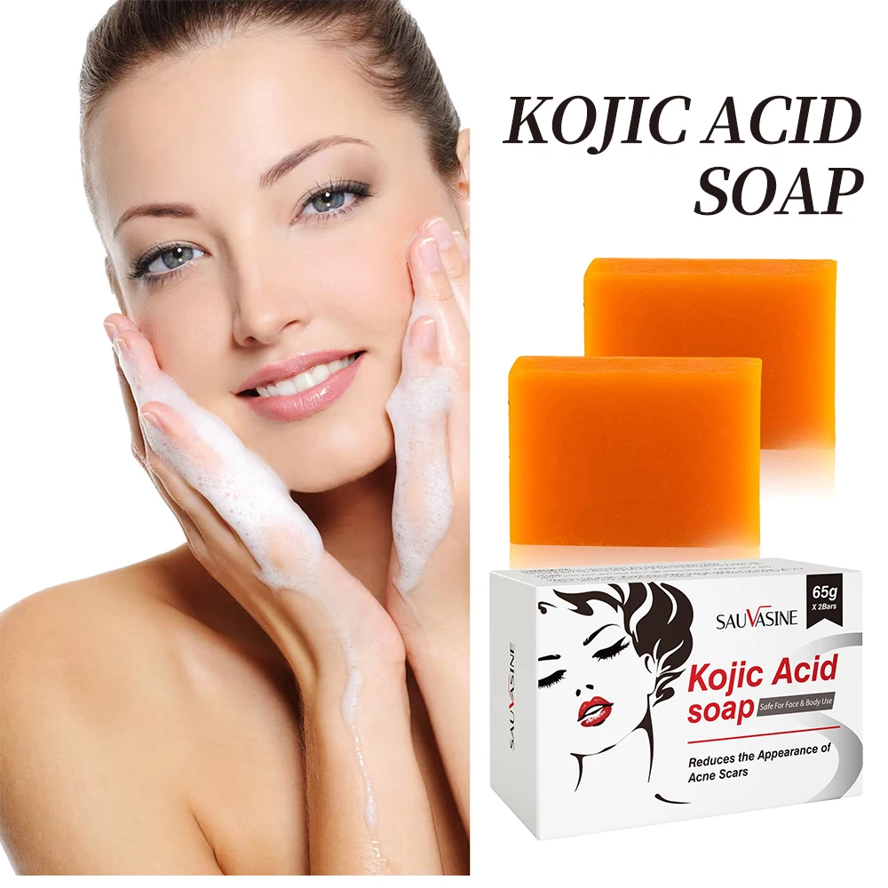 2/4PCS Kojic Acid Soap Face Body Care Handmade Soap For Women Men Facial Foam Cleansing Moisturizing Whitening Soap Beauty Tools