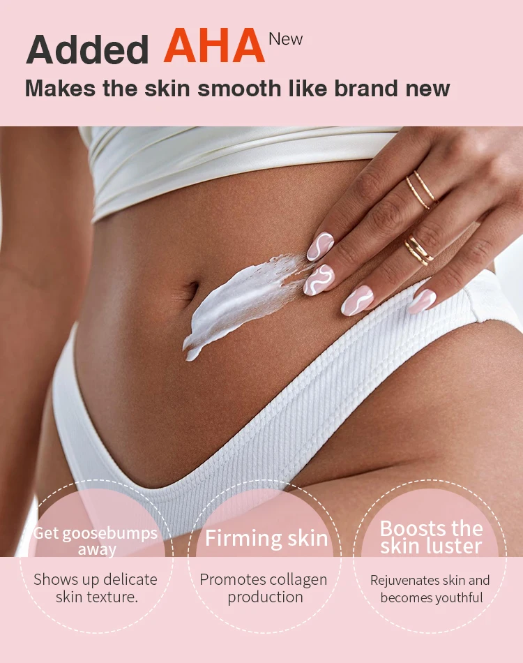 AILKE Women Skin Glowing Body Lotion, Moisturizing, Brightening, Nourishing, Smoothing Skin Cream, With AHA, Niacinamide