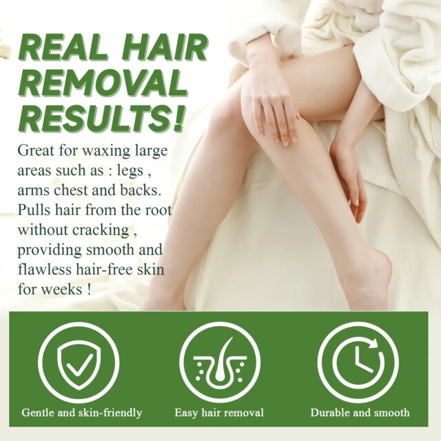Aloe Wax Beads For Hair Removal Removing Hair From Armpits Leg And Hand Gentle Non Irritating Beautifying Skin Body Care Product - Image 5