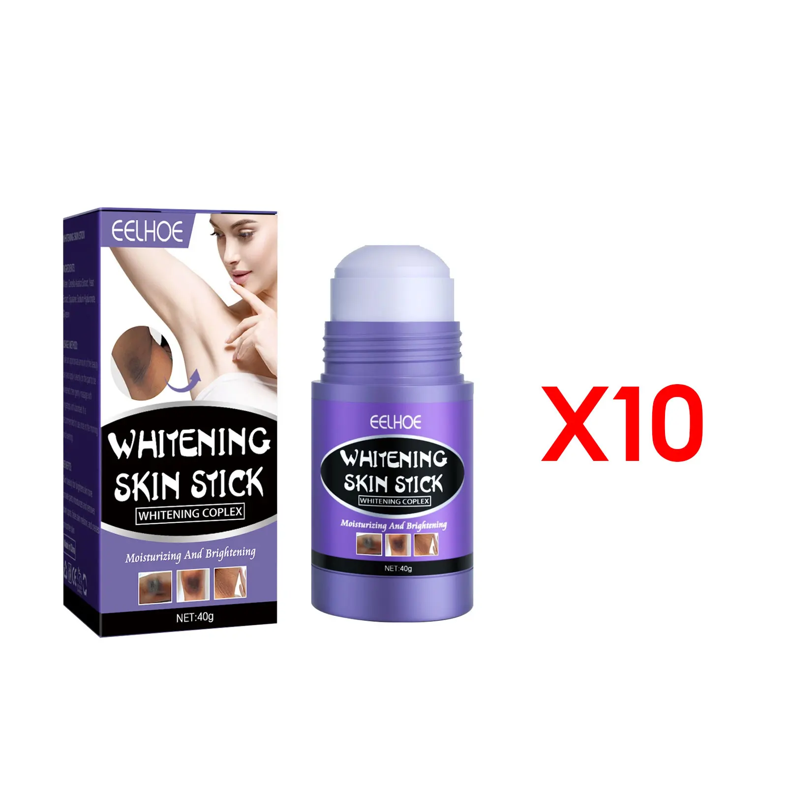 EELHOE Armpit Whitening Cream Private Parts Dark Skin Bleaching Lighten Melanin Brighten Thigh Whiten Skin Knee Stick Body Care