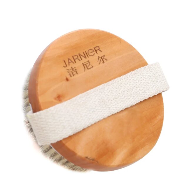 Natural Bristle Bath Brush Exfoliating Wooden Body Massage Shower Brush SPA Woman Man Skin Care Dry Body Brush - Image 3