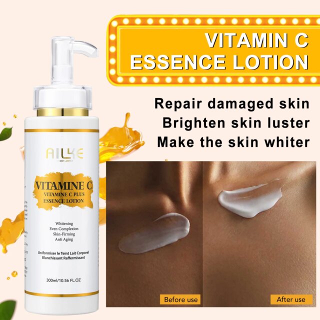 AILKE Vitamin C Skin Care Lightening Body Lotion, Even Skin Tone Cream, Regenerae Serum - Image 4