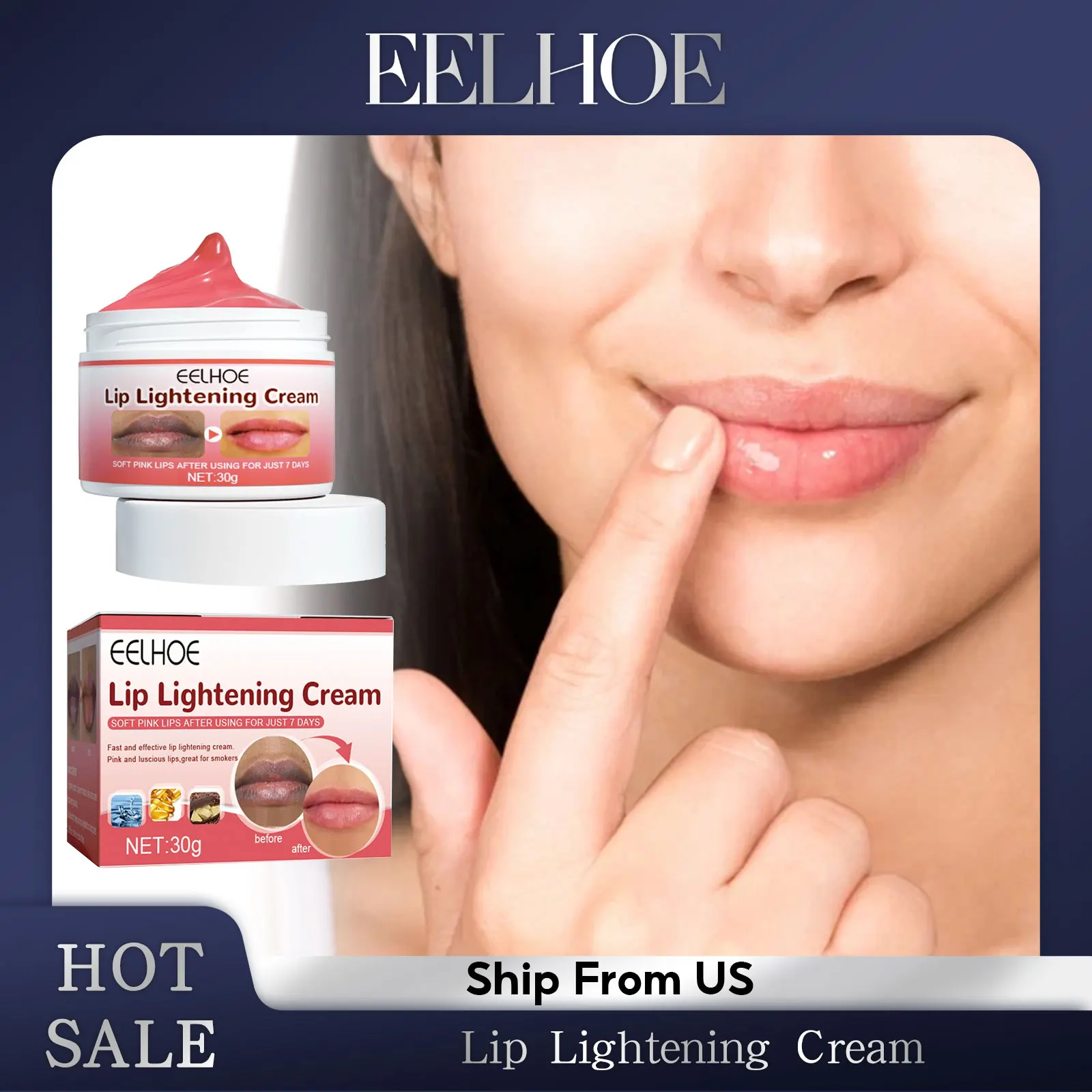 Lip Lightening Cream Dark Lips Removal Natural Moisturizing Lip Balm Nourish Fade Lines Lip Balm Brightening Dark Lips Cream 30g Lip Lightening Cream Dark Lips Removal Natural Moisturizing Lip Balm Nourish Fade Lines Lip Balm Brightening Dark Lips Cream 30g