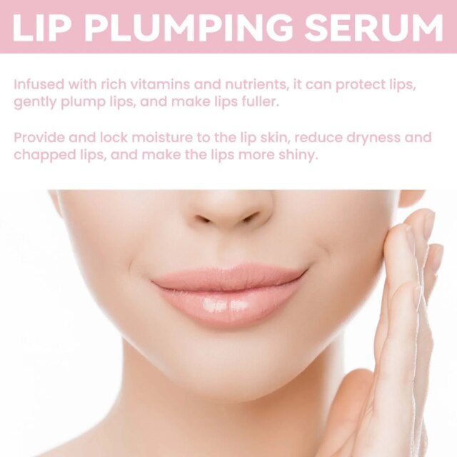 EELHOE Lip Plumper Natural Lip Care Serum Lip Enhancer,Lip Mask,Beautifully Plumping, Moisturizing and Reducing Fine Lines - Image 5