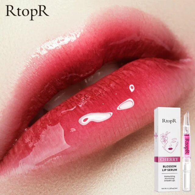 5pcs Sakura Lip Essence Anti-Dry Crack Exfoliating Repair Reduce Lip Fine Lines Essence Moisturizing Beauty Lip Care - Image 3