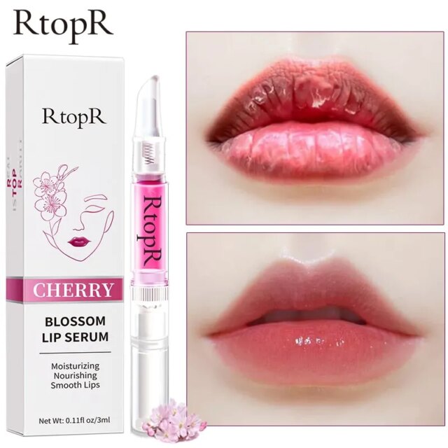 5pcs Sakura Lip Essence Anti-Dry Crack Exfoliating Repair Reduce Lip Fine Lines Essence Moisturizing Beauty Lip Care - Image 2