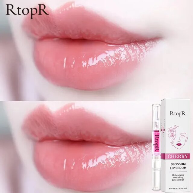 5pcs Sakura Lip Essence Anti-Dry Crack Exfoliating Repair Reduce Lip Fine Lines Essence Moisturizing Beauty Lip Care - Image 4