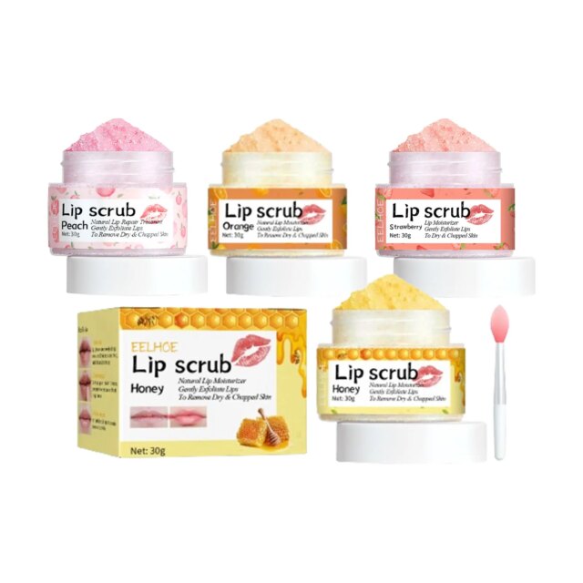 Lighten Lip Scrub Moisturizing Exfoliating Anti Crack Repair Dark Dead Skin Remove Fine Line Fade Dull Gel Skin Nourishing Cream - Image 2