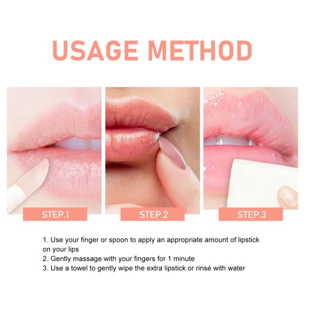 Lighten Lip Scrub Moisturizing Exfoliating Anti Crack Repair Dark Dead Skin Remove Fine Line Fade Dull Gel Skin Nourishing Cream - Image 6