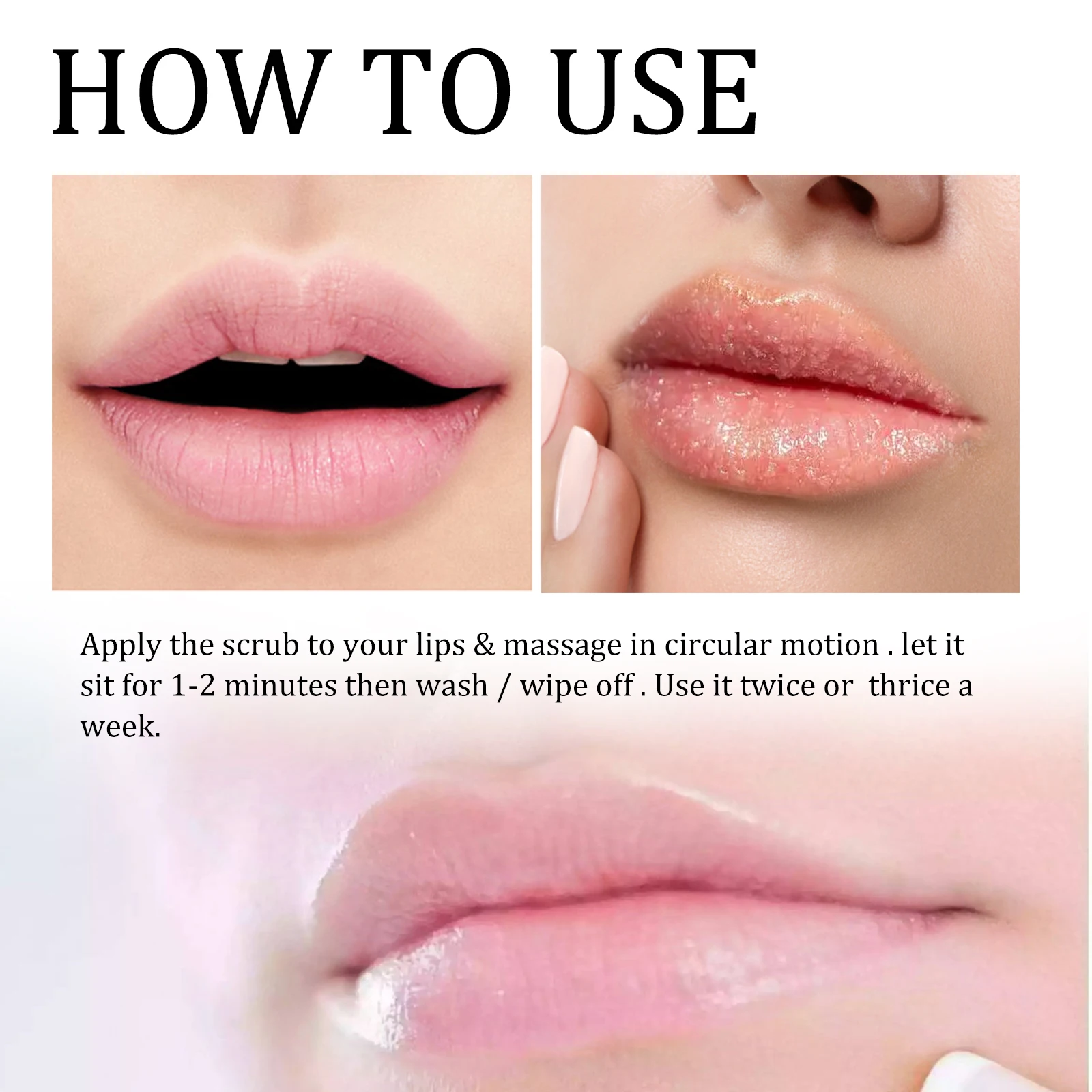 Lip Lightening Scrub Balm for Dark Lips Remove Dark Smoke Lips Exfoliating Repair Fine Lines Moisturizing Brightening Lip Care