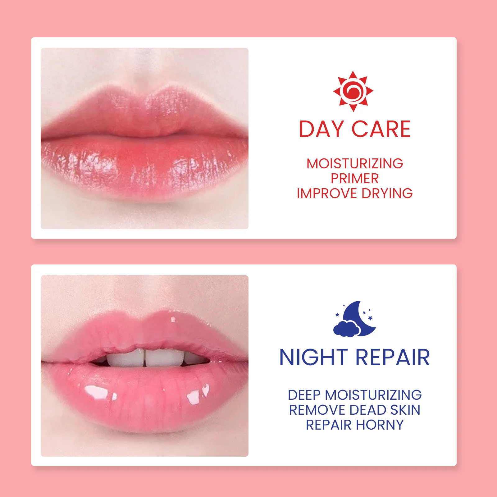 Lip Sleeping Mask Fading Lip Wrinkles Removing Keratin Improving Dryness Peeling Moisturizing & Nourishing Lip Care Products