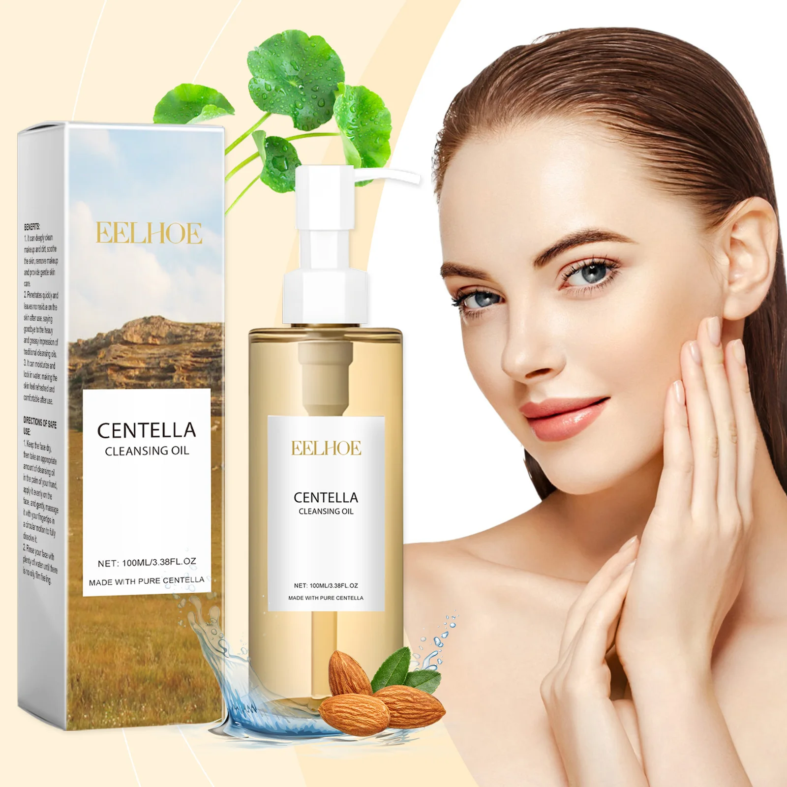 Eelhoe Centella Cleansing Oil Refreshing And Gentle Cleansing Face Eye And Lip Makeup Remover Quick  Easy Rinse Makeup Remover