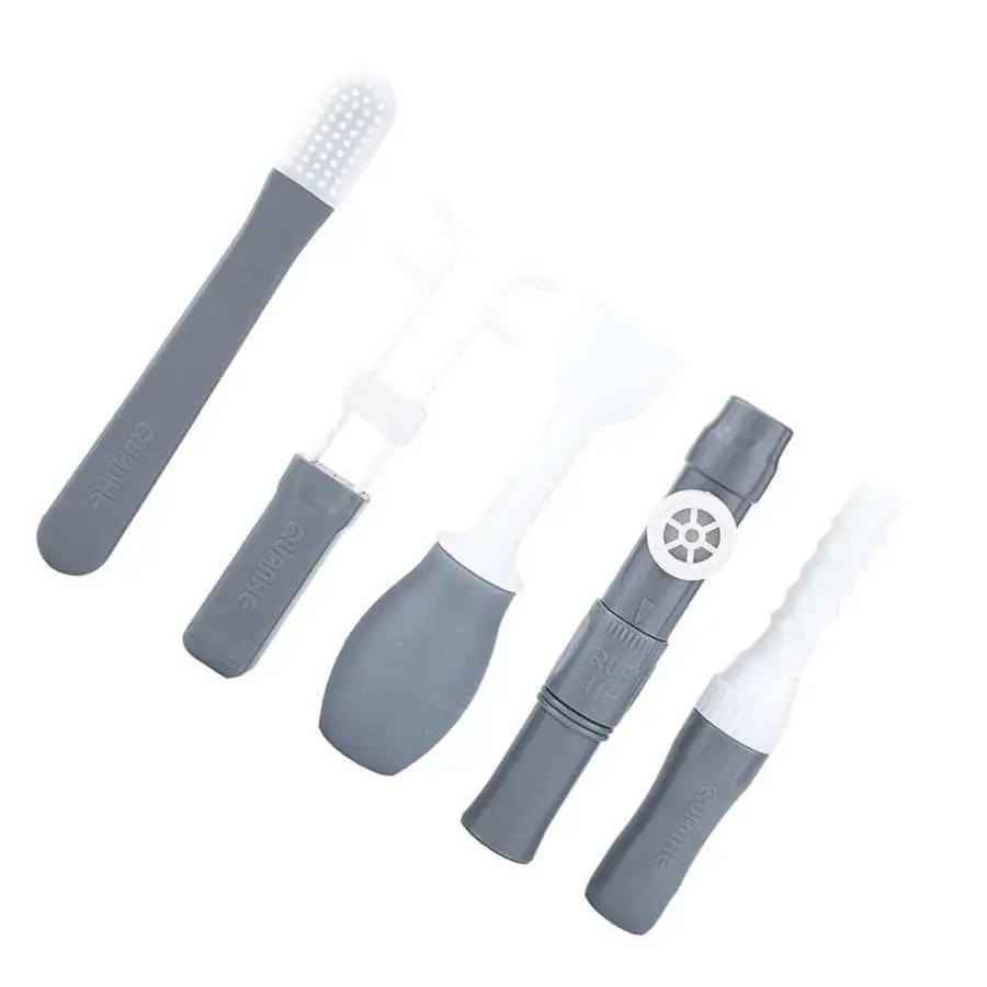 5pcs Oral Lips Tongue Muscle Trainer & Massager Brush Kit - Mouth Care & Recovery Training Device