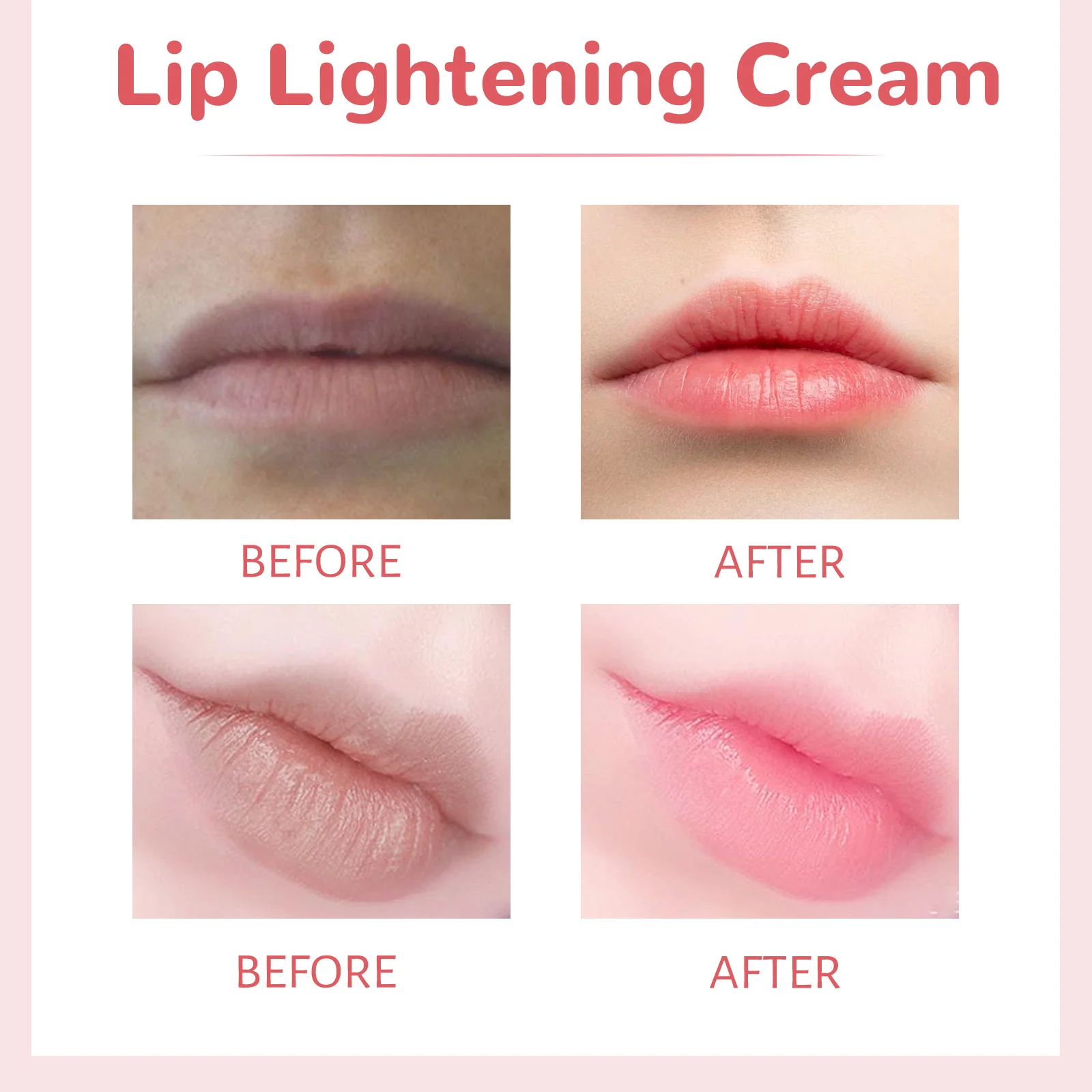 3PCS Lips Lightening Cream Fading Lip Lines, Removing Dead Skin, Brightening Lip Color, Moisturizing NourishingLip Care Cream