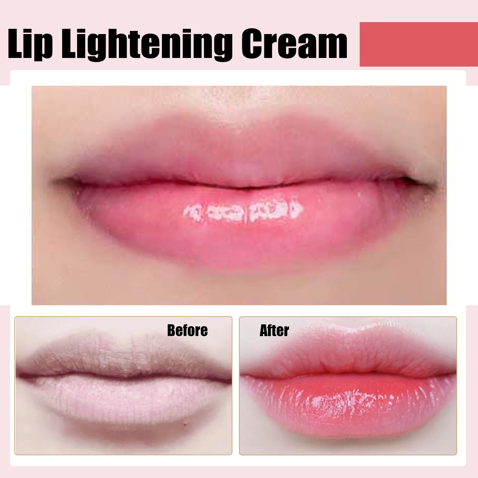 3PCS Lips Lightening Cream Fading Lip Lines, Removing Dead Skin, Brightening Lip Color, Moisturizing NourishingLip Care Cream