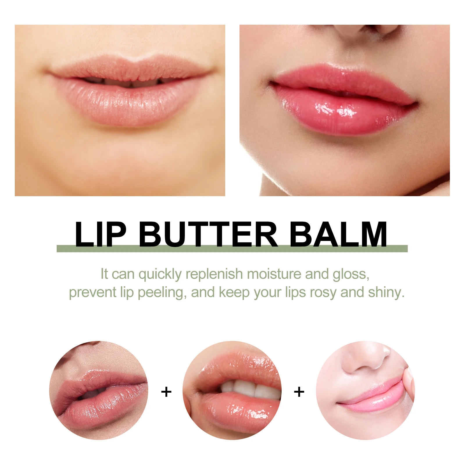 Shea Butter Lip Balm Repairing  Moisturizing All-Natural Lip Mask Suitable for Dry Lips Moisturizing Lip Care Nourishing Repair