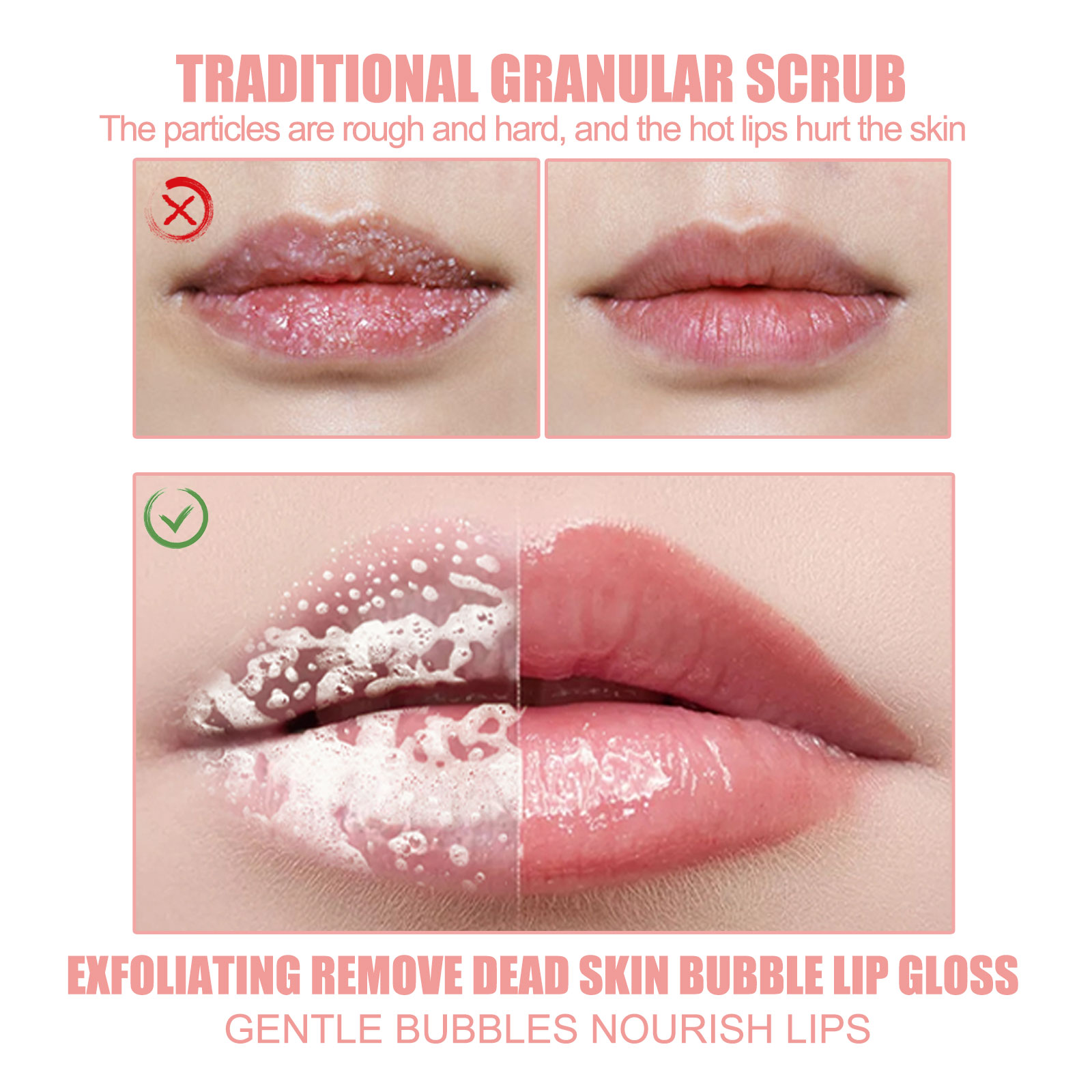 EELHOE Bubble Lip Mask Exfoliating Dead Skin, Soften Lip Lines, Hydrate, Moisturize, Anti-Dryness, Nourish Lips