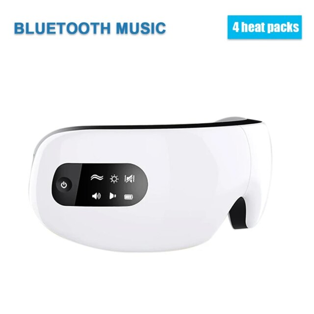 Foldable Eye Massager USB Charging Smart Eye Mask Vibrator Hot Compress Bluetooth Musice Eye Care Heating Fatigue Relief Device - Image 4