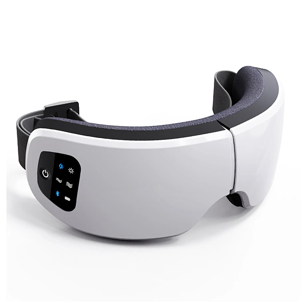 Foldable Eye Massager USB Charging Smart Eye Mask Vibrator Hot Compress Bluetooth Musice Eye Care Heating Fatigue Relief Device