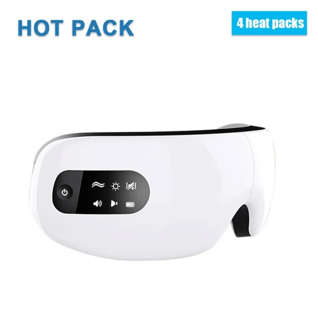 Foldable Eye Massager USB Charging Smart Eye Mask Vibrator Hot Compress Bluetooth Musice Eye Care Heating Fatigue Relief Device - Image 5