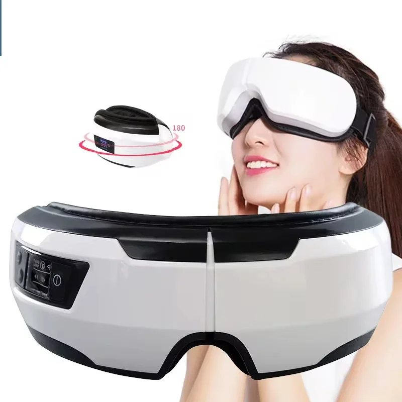 Eye Massager With Heat Smart  Vibration Eye Care Compress Bluetooth Eye Massage Relax Migraines Relief ImprBluetooth Music